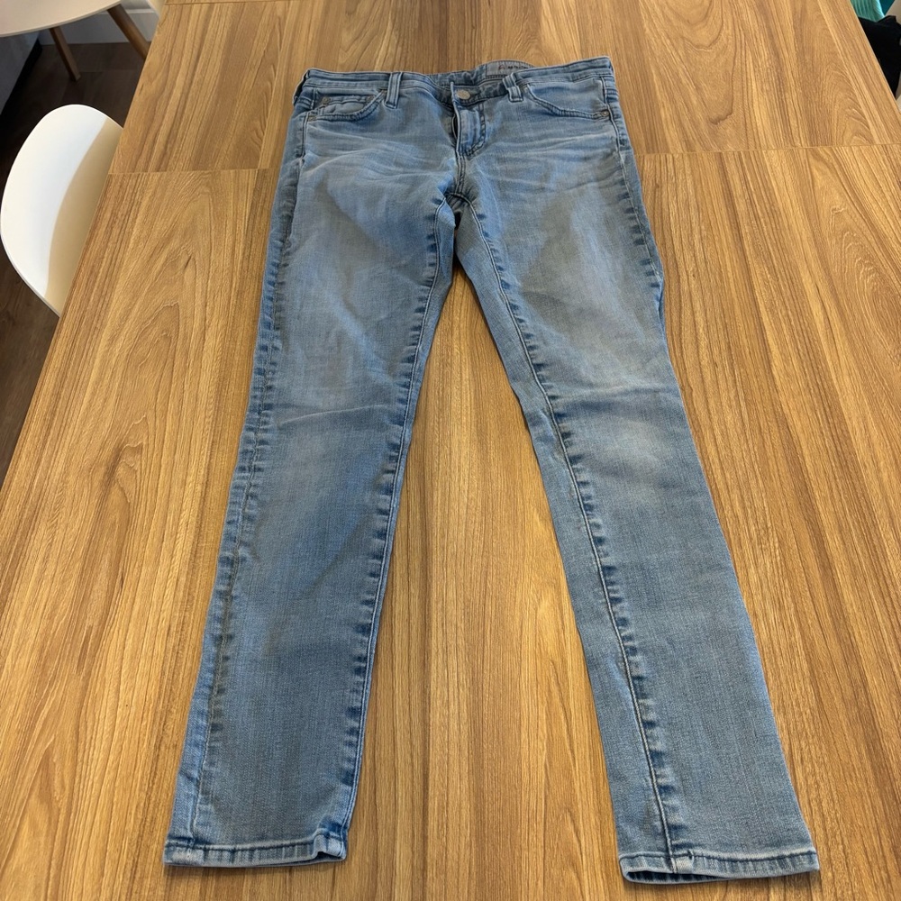 Ag Adriano Goldschmied Light Blue Skinny Jeans